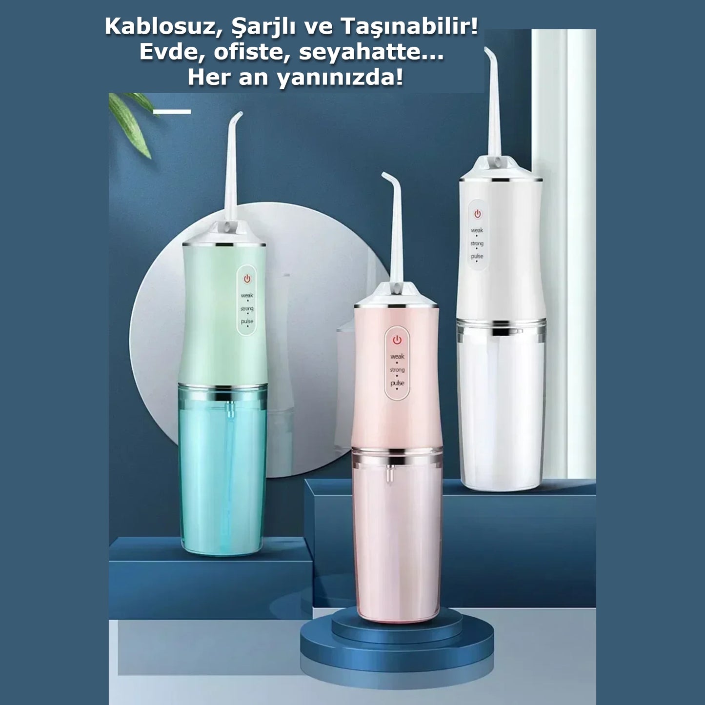 SmartFloss Taşınabilir Şarjlı Diş Duşu